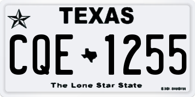 TX license plate CQE1255