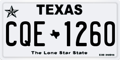 TX license plate CQE1260