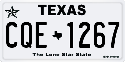 TX license plate CQE1267