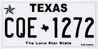 TX license plate CQE1272