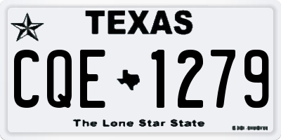 TX license plate CQE1279