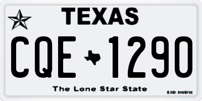 TX license plate CQE1290