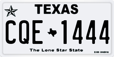 TX license plate CQE1444