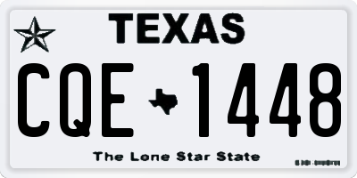 TX license plate CQE1448