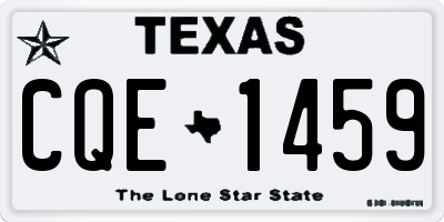 TX license plate CQE1459