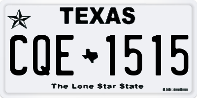 TX license plate CQE1515