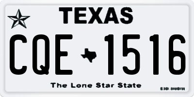 TX license plate CQE1516