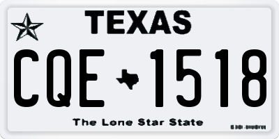 TX license plate CQE1518
