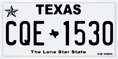 TX license plate CQE1530