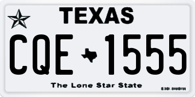 TX license plate CQE1555