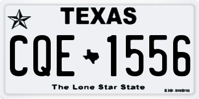 TX license plate CQE1556