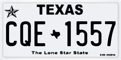 TX license plate CQE1557