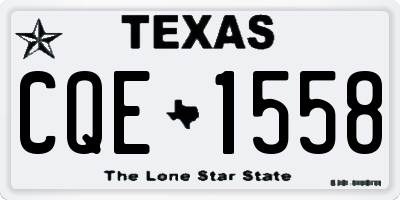 TX license plate CQE1558