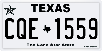 TX license plate CQE1559
