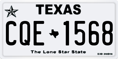 TX license plate CQE1568