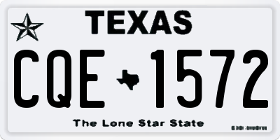TX license plate CQE1572