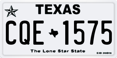 TX license plate CQE1575