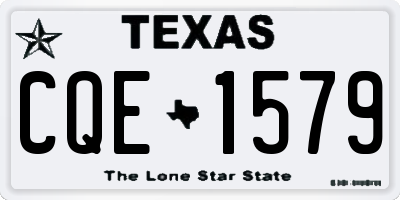 TX license plate CQE1579