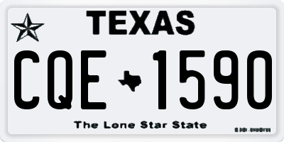 TX license plate CQE1590
