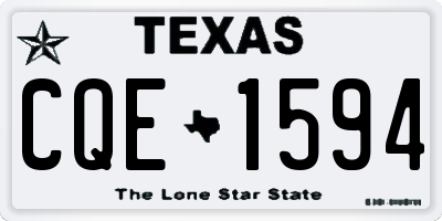 TX license plate CQE1594