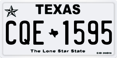 TX license plate CQE1595