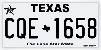 TX license plate CQE1658