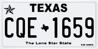 TX license plate CQE1659