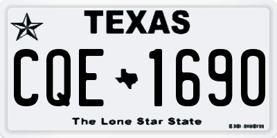 TX license plate CQE1690