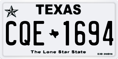 TX license plate CQE1694