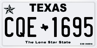 TX license plate CQE1695
