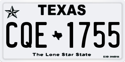 TX license plate CQE1755