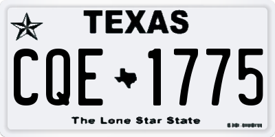 TX license plate CQE1775