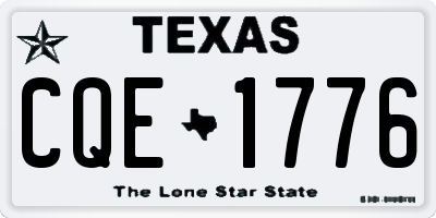 TX license plate CQE1776