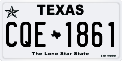 TX license plate CQE1861
