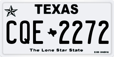 TX license plate CQE2272