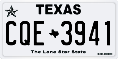 TX license plate CQE3941