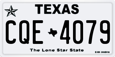 TX license plate CQE4079