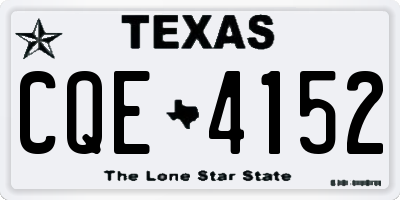 TX license plate CQE4152