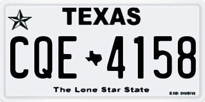 TX license plate CQE4158