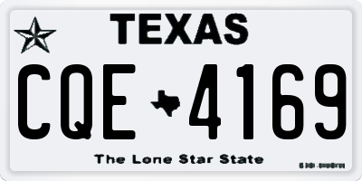TX license plate CQE4169
