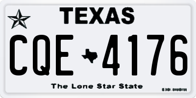 TX license plate CQE4176