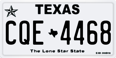 TX license plate CQE4468