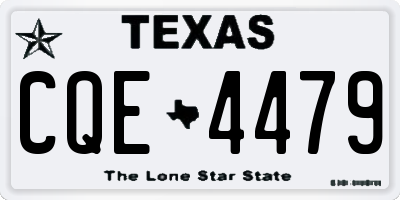 TX license plate CQE4479