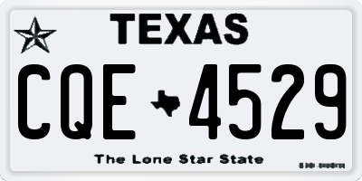 TX license plate CQE4529