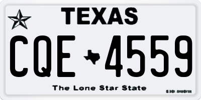 TX license plate CQE4559