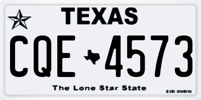 TX license plate CQE4573