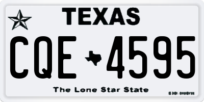 TX license plate CQE4595