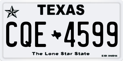 TX license plate CQE4599