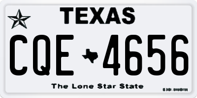 TX license plate CQE4656