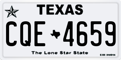 TX license plate CQE4659